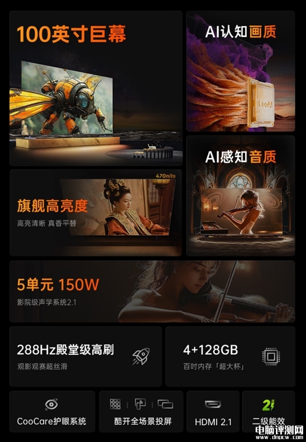 創(chuàng)維酷開100K3 Pro 2025款上市 以舊換新補(bǔ)貼價(jià)格5949元，權(quán)威硬件評(píng)測(cè)網(wǎng)站,www.cdhysqd.com