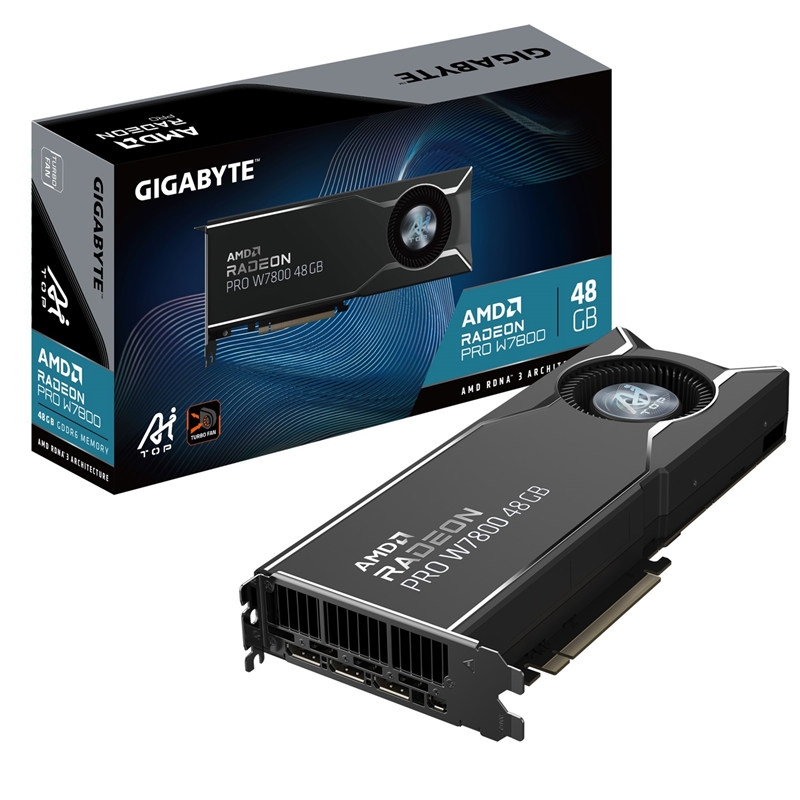 技嘉Radeon PRO W7800 AI TOP 48G專業顯卡發布,權威硬件評測網站,www.cdhysqd.com