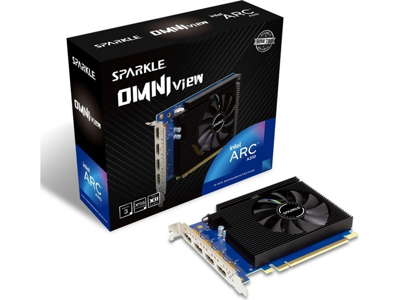 撼與推出單槽Arc A310 Omni View顯卡 4個HDMI端口 TDP降至50W，權威硬件評測網站,www.cdhysqd.com