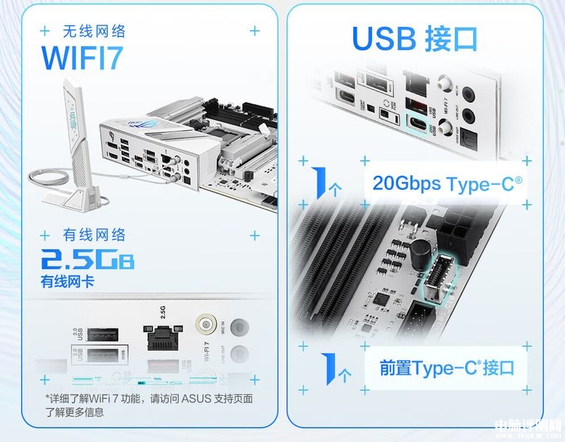 華碩ROG STRIX B850-A GAMING WIFI吹雪主板上市 AMD銳龍9000處理器最佳伴侶，權(quán)威硬件評測網(wǎng)站,www.cdhysqd.com