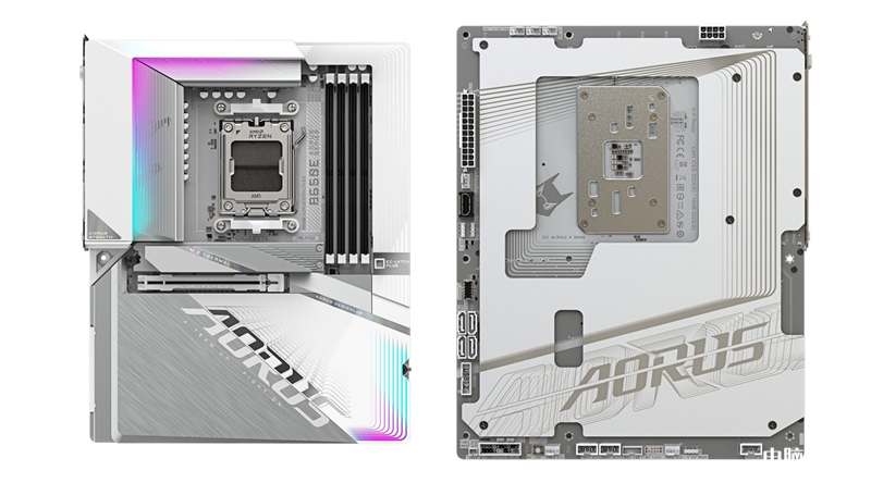 技嘉第二款背插主板B650E AORUS STEALTH ICE國(guó)內(nèi)上市 售價(jià)2199元，權(quán)威硬件評(píng)測(cè)網(wǎng)站,www.cdhysqd.com
