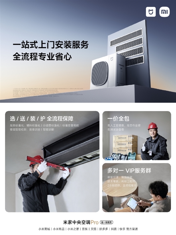 米家首款中央空調Pro上市 參與國補優(yōu)惠大，權威硬件評測網(wǎng)站,www.cdhysqd.com