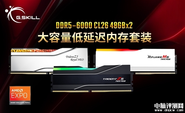 芝奇DDR5-6000 CL26 96GB內(nèi)存套裝正式發(fā)布，權(quán)威硬件評測網(wǎng)站,www.cdhysqd.com