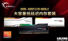 芝奇DDR5-6000 CL26 96GB內存套裝正式發布