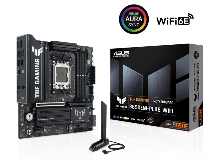 華碩TUF GAMING B650EM-PLUS WIFI主板上市 一槽顯卡售價1329元，權威硬件評測網站,www.cdhysqd.com